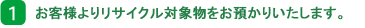 1. お客様よりスクラップをお預かり致します